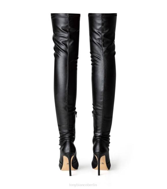 Stiletto-Stiefel| de Tony Bianco Frauen Avah lange Stiefel schwarze Venezia 4624565